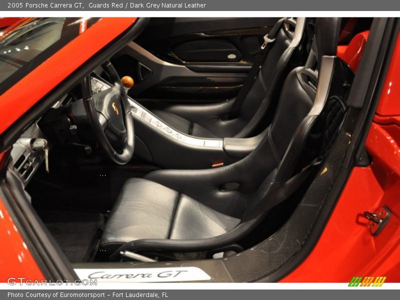 Guards Red / Dark Grey Natural Leather 2005 Porsche Carrera GT