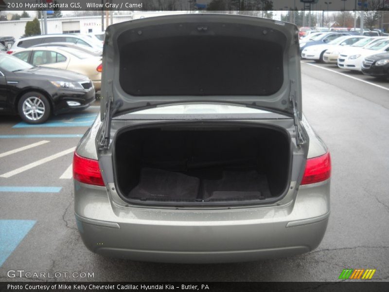 Willow Gray / Camel 2010 Hyundai Sonata GLS