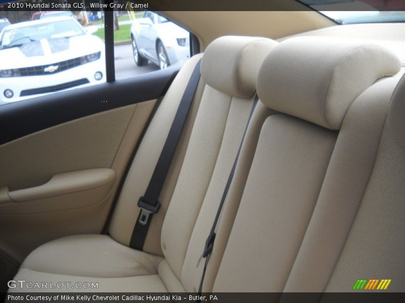 Willow Gray / Camel 2010 Hyundai Sonata GLS