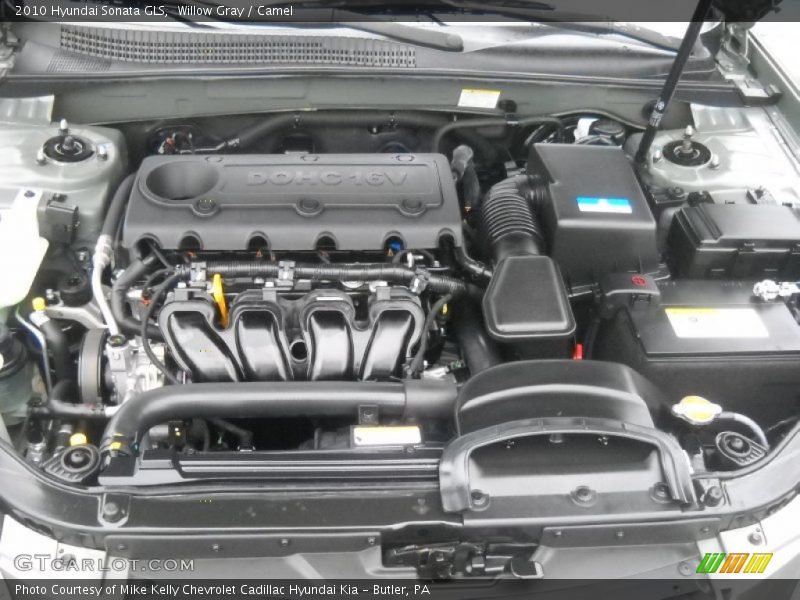 Willow Gray / Camel 2010 Hyundai Sonata GLS