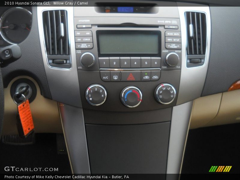 Willow Gray / Camel 2010 Hyundai Sonata GLS