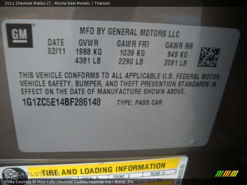 Mocha Steel Metallic / Titanium 2011 Chevrolet Malibu LT