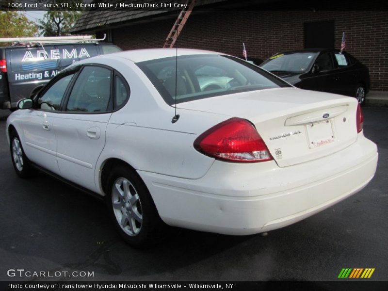 Vibrant White / Medium/Dark Flint Grey 2006 Ford Taurus SEL