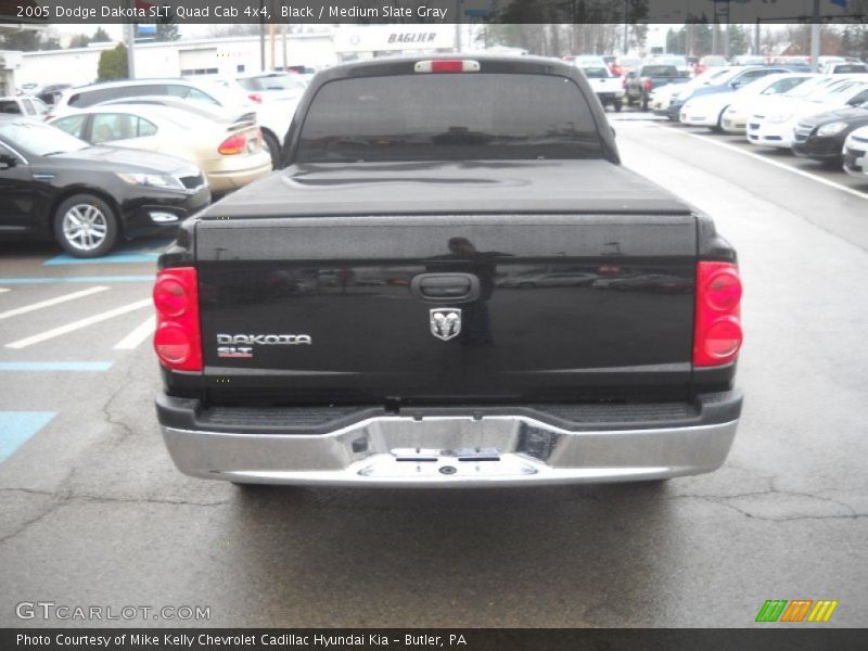 Black / Medium Slate Gray 2005 Dodge Dakota SLT Quad Cab 4x4
