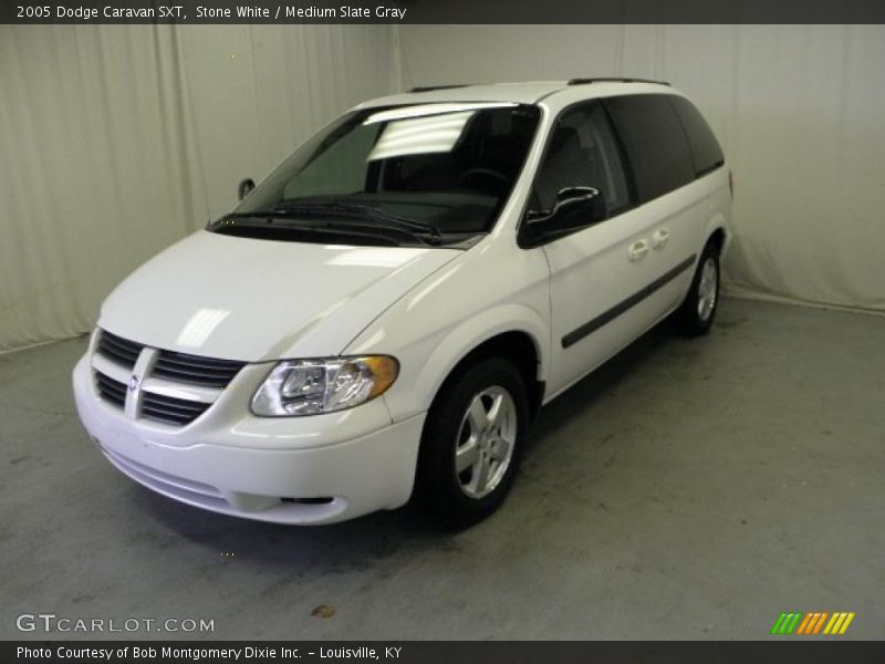 Stone White / Medium Slate Gray 2005 Dodge Caravan SXT