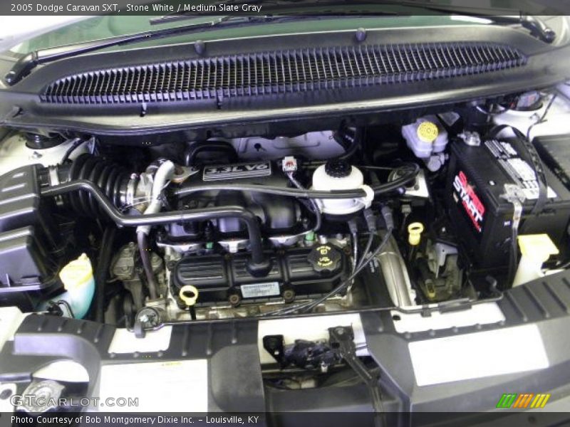 Stone White / Medium Slate Gray 2005 Dodge Caravan SXT