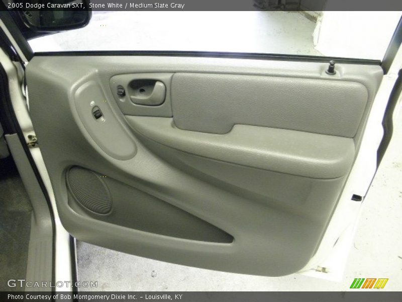 Stone White / Medium Slate Gray 2005 Dodge Caravan SXT