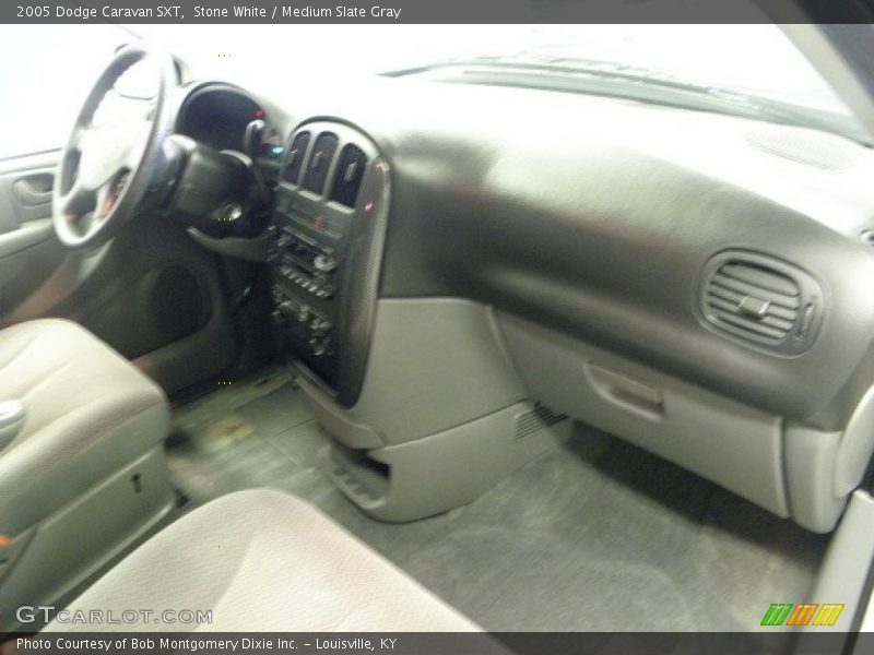 Stone White / Medium Slate Gray 2005 Dodge Caravan SXT