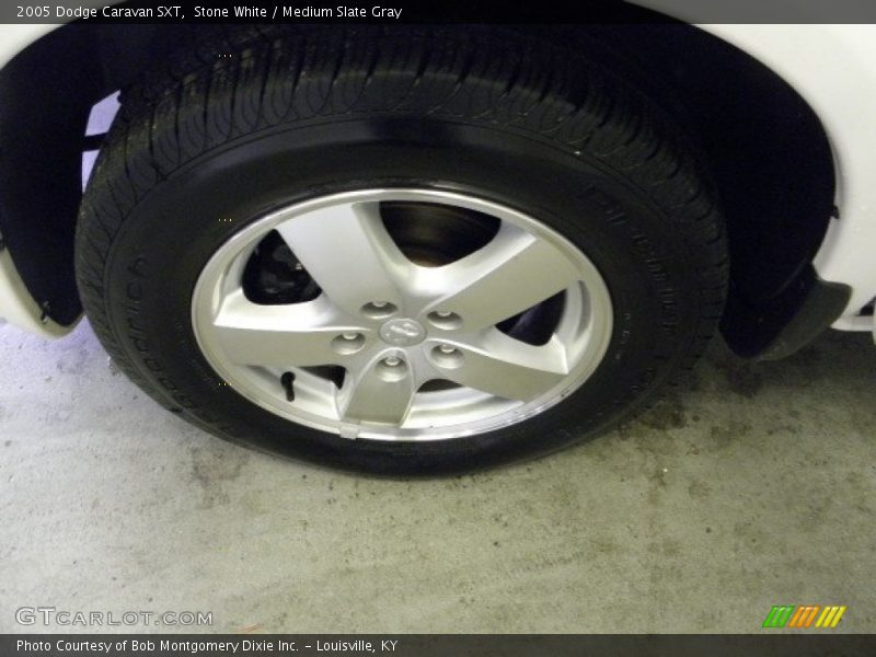 Stone White / Medium Slate Gray 2005 Dodge Caravan SXT