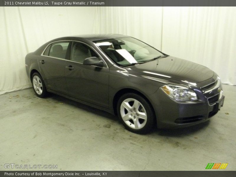 Taupe Gray Metallic / Titanium 2011 Chevrolet Malibu LS