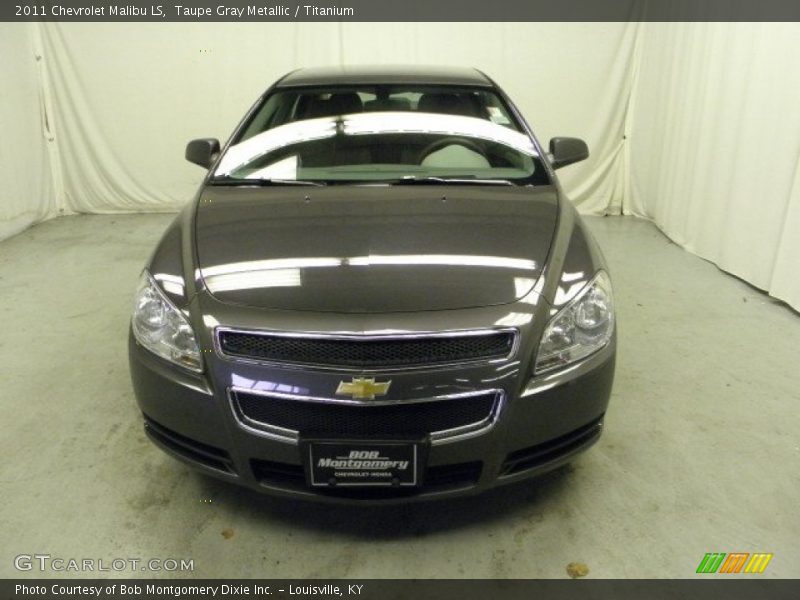 Taupe Gray Metallic / Titanium 2011 Chevrolet Malibu LS