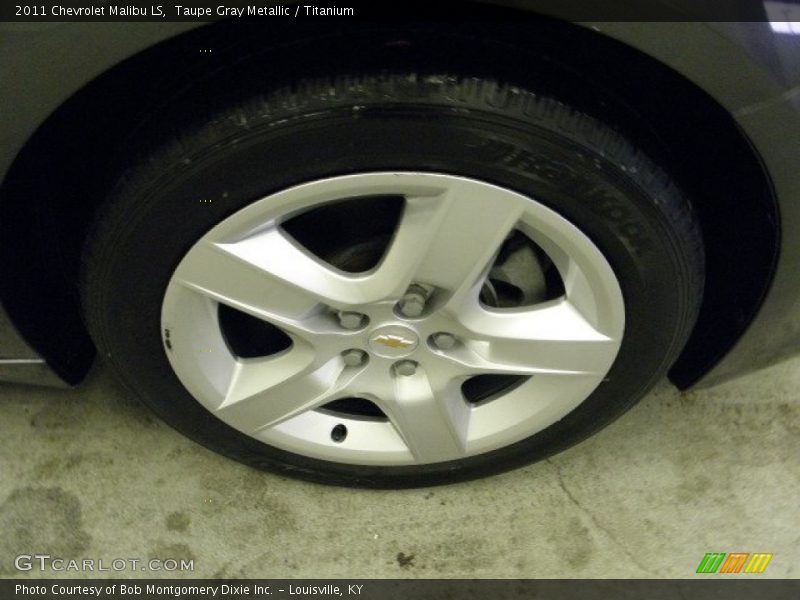 Taupe Gray Metallic / Titanium 2011 Chevrolet Malibu LS
