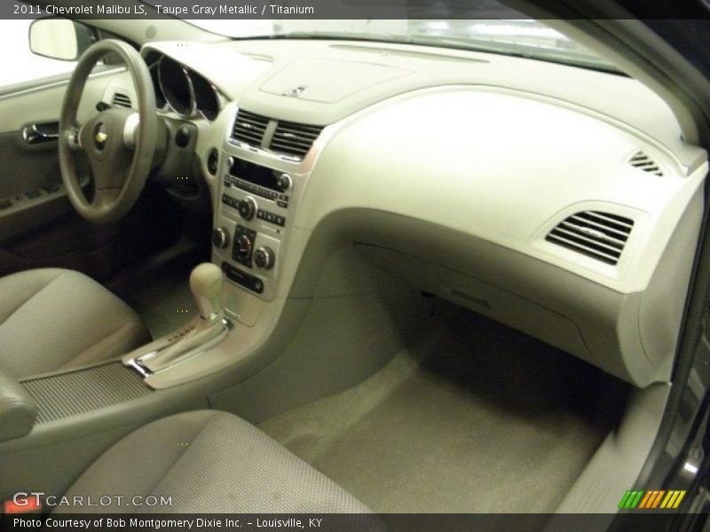Taupe Gray Metallic / Titanium 2011 Chevrolet Malibu LS