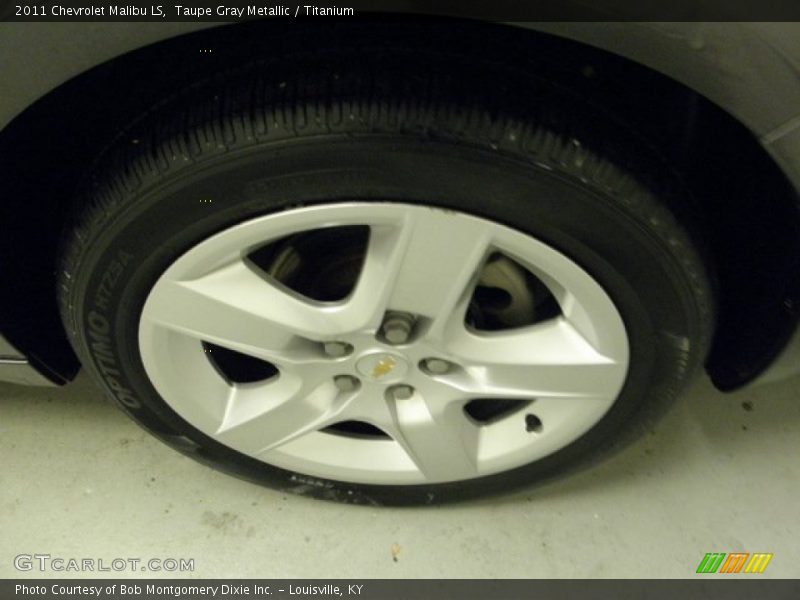 Taupe Gray Metallic / Titanium 2011 Chevrolet Malibu LS