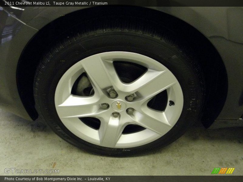 Taupe Gray Metallic / Titanium 2011 Chevrolet Malibu LS