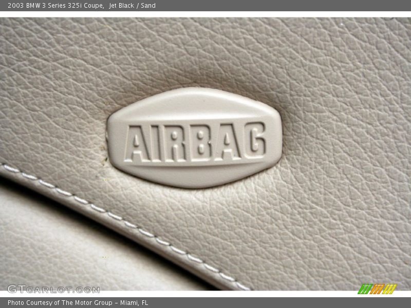 Jet Black / Sand 2003 BMW 3 Series 325i Coupe