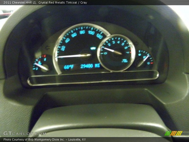 Crystal Red Metallic Tintcoat / Gray 2011 Chevrolet HHR LS