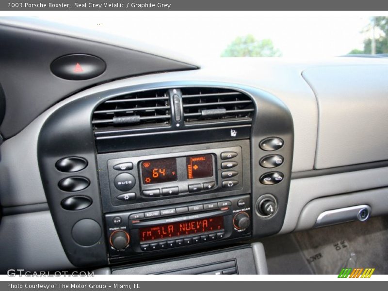Controls of 2003 Boxster 