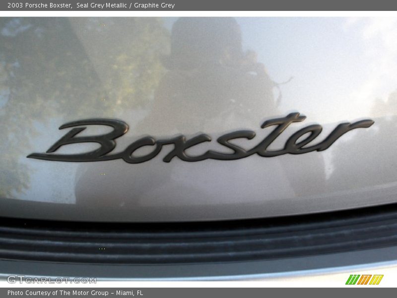 Boxster badge - 2003 Porsche Boxster 