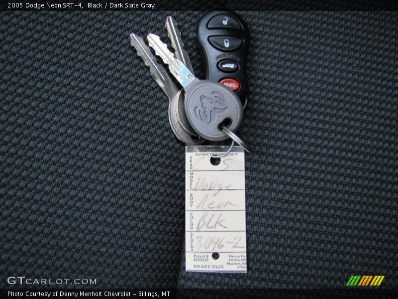 Keys of 2005 Neon SRT-4