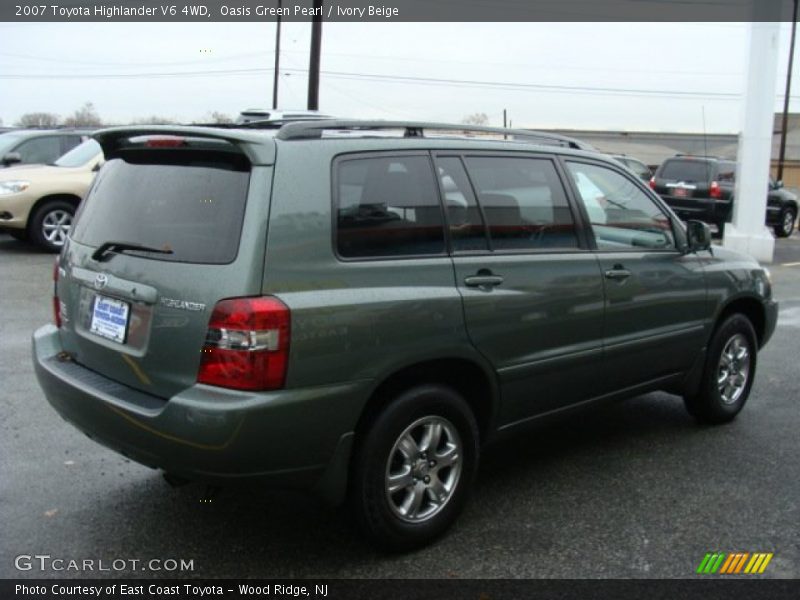 Oasis Green Pearl / Ivory Beige 2007 Toyota Highlander V6 4WD