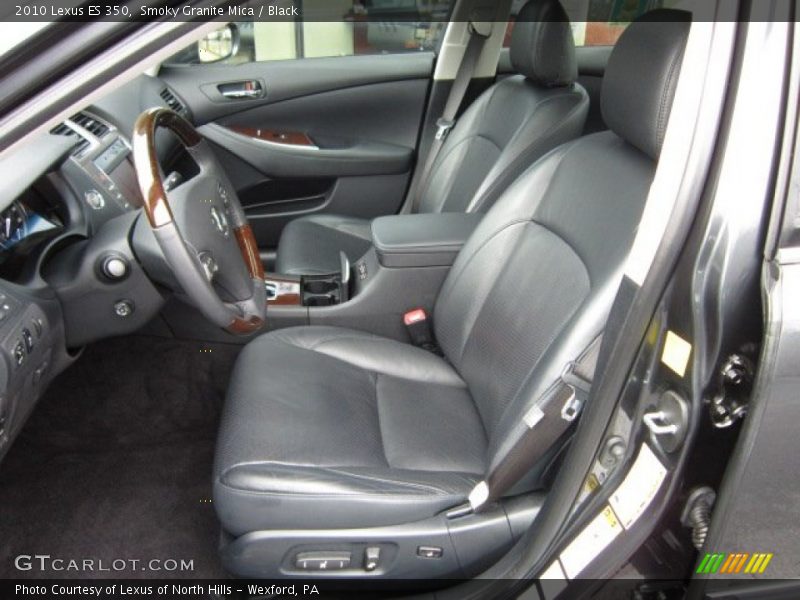 Smoky Granite Mica / Black 2010 Lexus ES 350