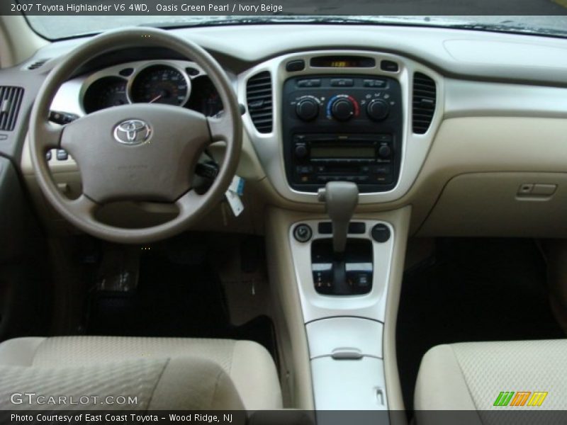 Oasis Green Pearl / Ivory Beige 2007 Toyota Highlander V6 4WD
