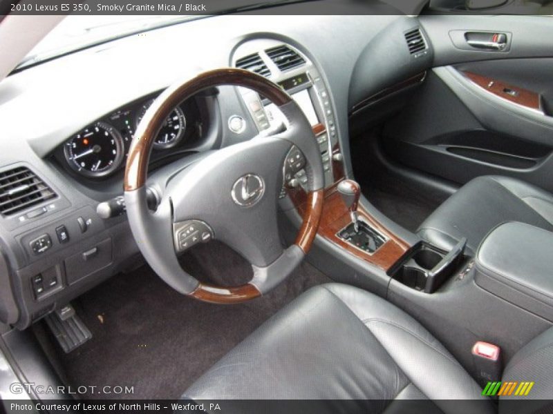 Smoky Granite Mica / Black 2010 Lexus ES 350