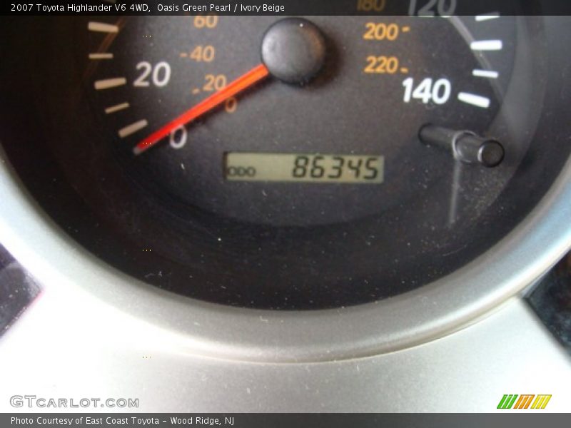 Oasis Green Pearl / Ivory Beige 2007 Toyota Highlander V6 4WD