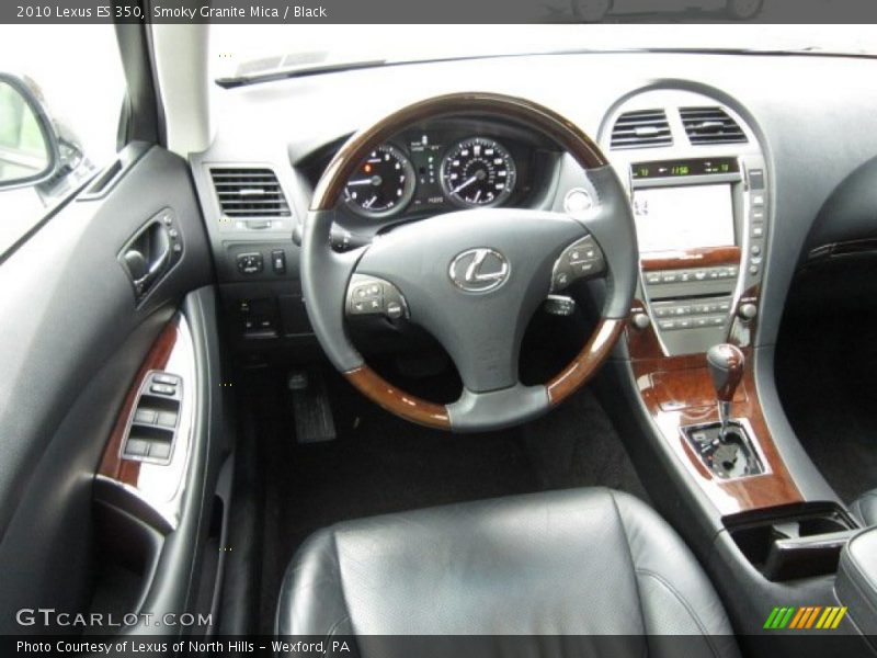 Smoky Granite Mica / Black 2010 Lexus ES 350