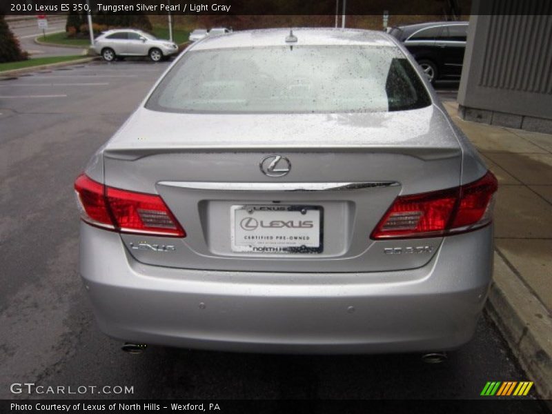 Tungsten Silver Pearl / Light Gray 2010 Lexus ES 350