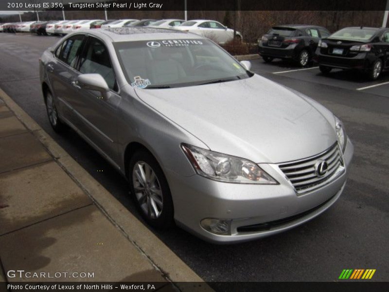 Tungsten Silver Pearl / Light Gray 2010 Lexus ES 350