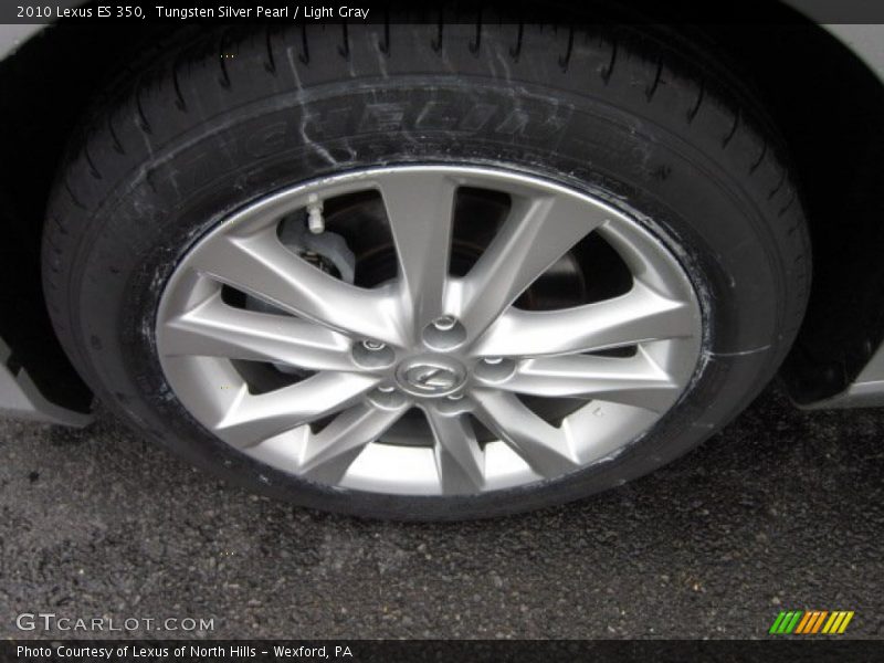 Tungsten Silver Pearl / Light Gray 2010 Lexus ES 350
