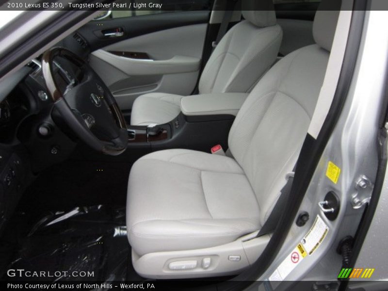 Tungsten Silver Pearl / Light Gray 2010 Lexus ES 350