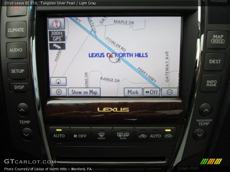 Tungsten Silver Pearl / Light Gray 2010 Lexus ES 350