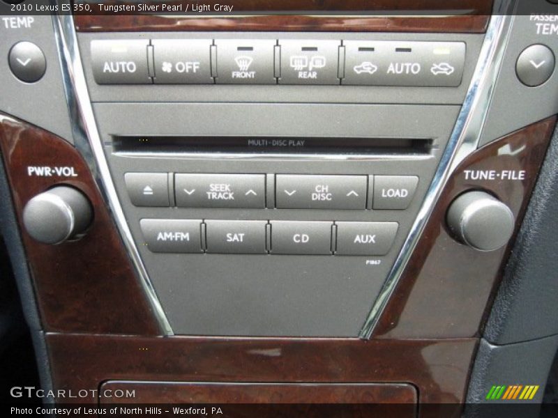 Tungsten Silver Pearl / Light Gray 2010 Lexus ES 350