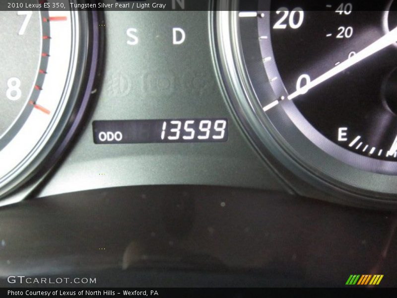Tungsten Silver Pearl / Light Gray 2010 Lexus ES 350