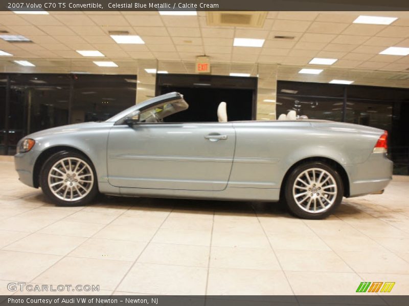 Celestial Blue Metallic / Calcite Cream 2007 Volvo C70 T5 Convertible