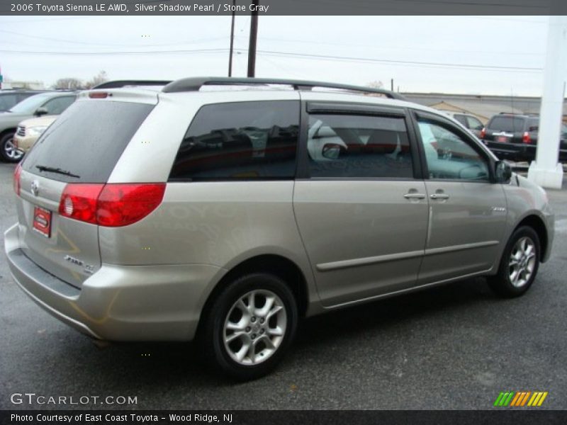 Silver Shadow Pearl / Stone Gray 2006 Toyota Sienna LE AWD