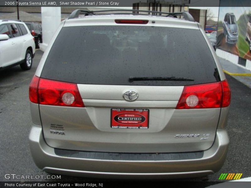 Silver Shadow Pearl / Stone Gray 2006 Toyota Sienna LE AWD