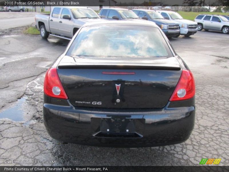 Black / Ebony Black 2008 Pontiac G6 Sedan