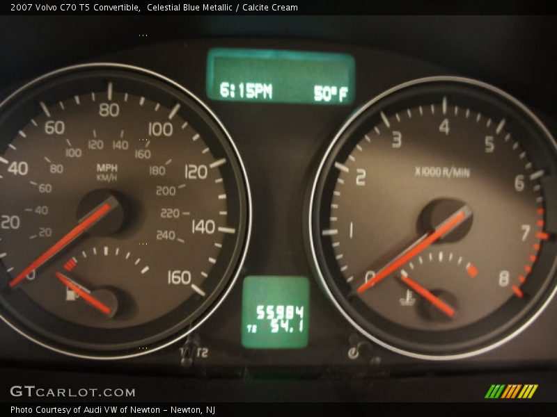 Celestial Blue Metallic / Calcite Cream 2007 Volvo C70 T5 Convertible