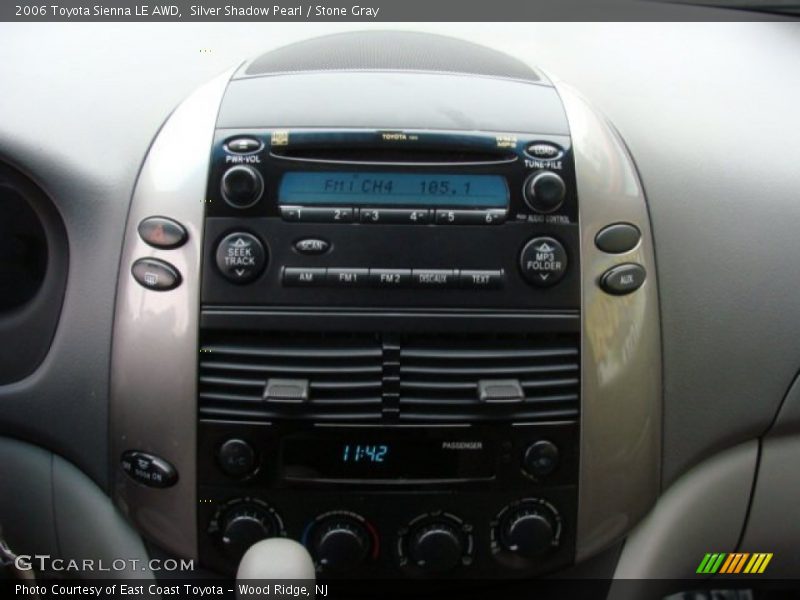 Silver Shadow Pearl / Stone Gray 2006 Toyota Sienna LE AWD