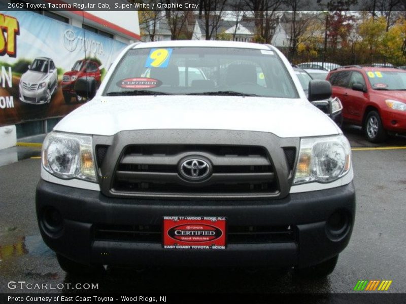 Super White / Graphite Gray 2009 Toyota Tacoma Regular Cab