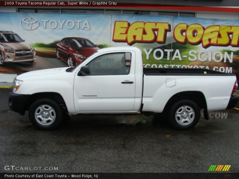 Super White / Graphite Gray 2009 Toyota Tacoma Regular Cab