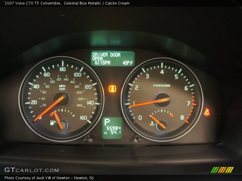 Celestial Blue Metallic / Calcite Cream 2007 Volvo C70 T5 Convertible