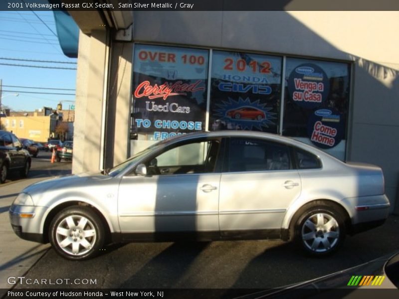 Satin Silver Metallic / Gray 2001 Volkswagen Passat GLX Sedan