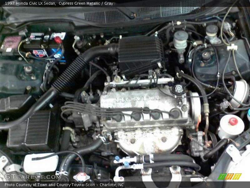 Cypress Green Metallic / Gray 1997 Honda Civic LX Sedan