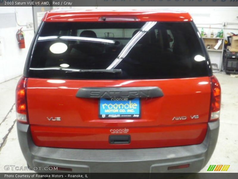 Red / Gray 2003 Saturn VUE V6 AWD
