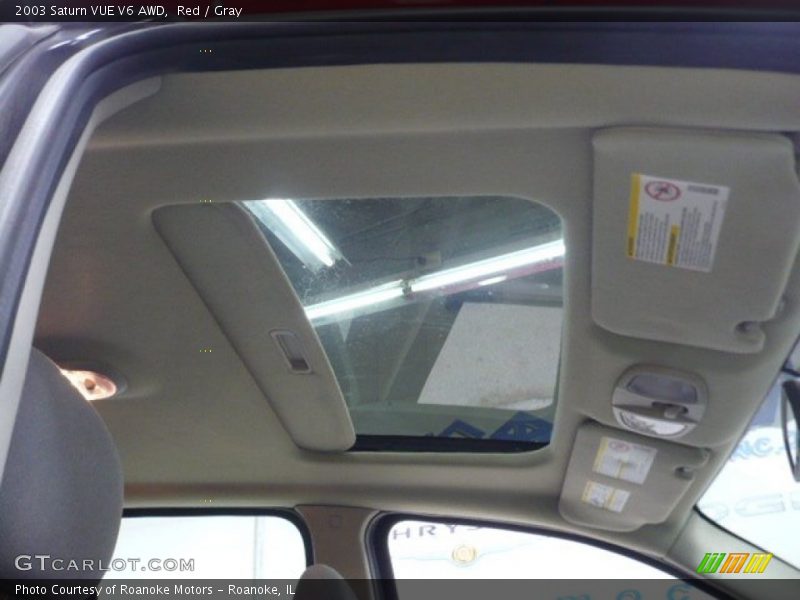 Red / Gray 2003 Saturn VUE V6 AWD